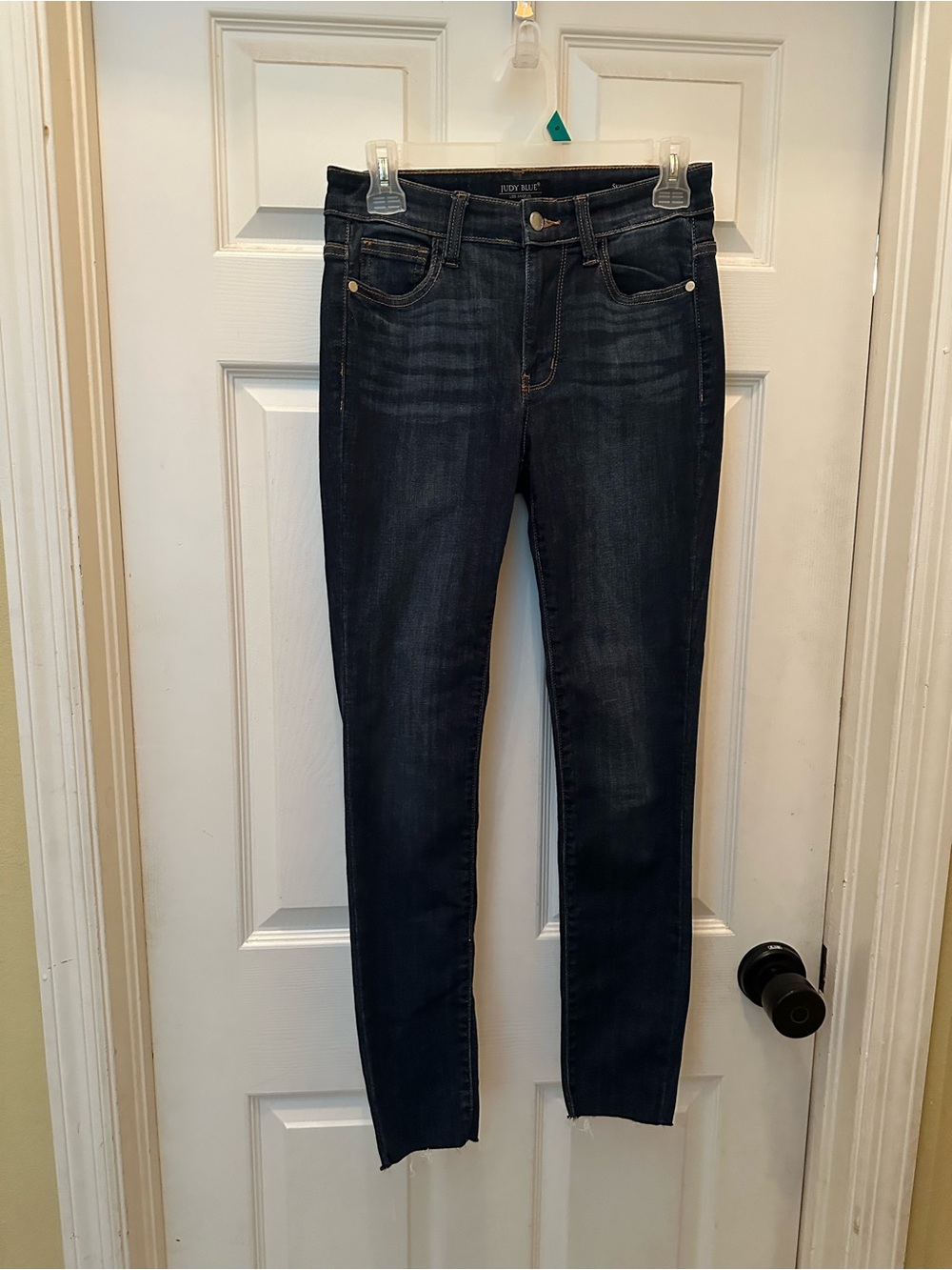 Dark Wash Skinny Jeans - Midnight Blue